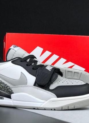 Кросівки nike air jordan legacy 312 low m / чоловічі кросівки nike air jordan legacy 312 low m white black gray4 фото