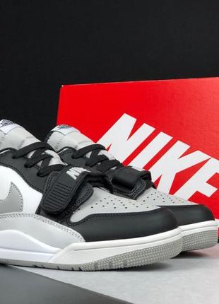 Кросівки nike air jordan legacy 312 low m / чоловічі кросівки nike air jordan legacy 312 low m white black gray2 фото