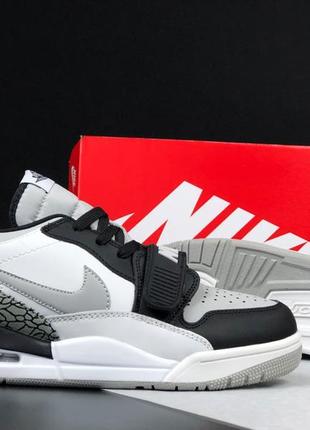 Кросівки nike air jordan legacy 312 low m / чоловічі кросівки nike air jordan legacy 312 low m white black gray3 фото