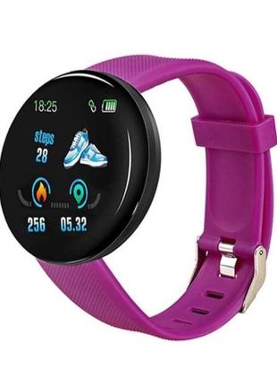 Смарт часы, смарт годинник, фитнес браслет, smart watch, фіолетові2 фото