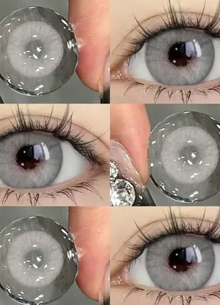 Кольорові контактні лінзи ice без діоптрій + контeйнeр