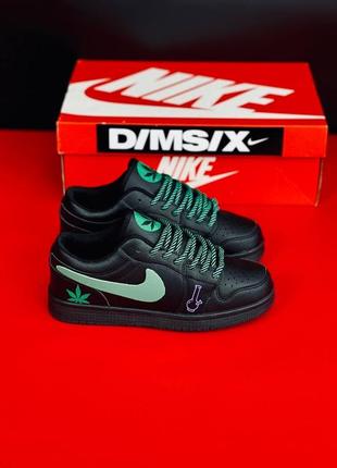 Nike air force dunk low кроссовки мужские, черные кроссовки найк 36-45
