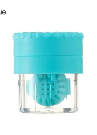 Контейнер для механічного очищення контактних лінз (блакитний)