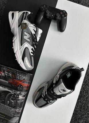 Чоловічі кросівки new balance 530 / нью беленс / демісезонні / весняні, літні, осінні / взуття / шкіра, сітка / білі, чорні, бежеві, сірі
