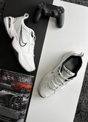 Мужские кроссовки nike air max monarch 4 / найк / демисезонные / обувь / весенние, летние, осенние / кожа / черные, белые, серые