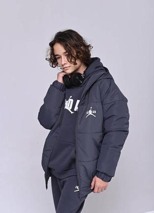 Трендовая демисезонная куртка для мальчика "jordan", размеры на рост 146 - 1705 фото