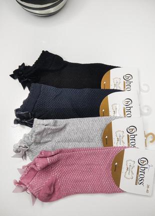 Жіночі шкарпетки з бантиком1 фото