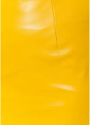 Спідниця прямого крою з екошкіри5 фото