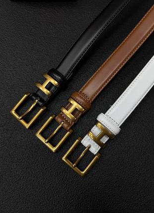 Ремень кожа черный ysl hermes guess черный белый золотой серебряный люкс9 фото