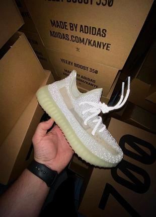 Полностью рефлективные женские кроссовки adidas yeezy 350 (36-40)