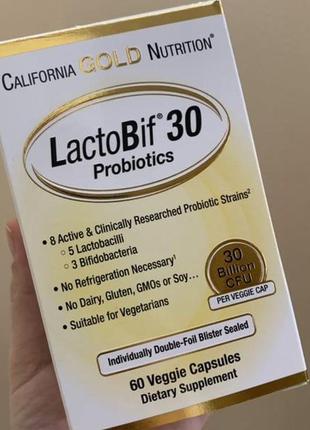 Lactobif пробиотики, 30 млрд кое, сша, 60 капсул4 фото