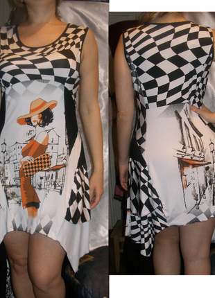Оригінальне плаття-туніка від дорогого бренду impact
