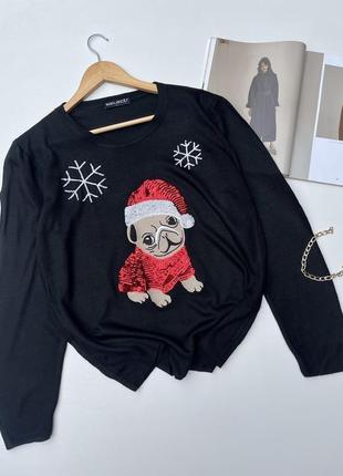 Джемпер в паєтках. светр