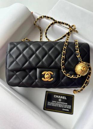 Кожаная сумка люкс кожаная в стиле chanel