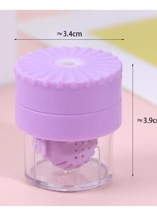 Контейнер для механической очистки контактных линз ( фиолетовый )3 фото