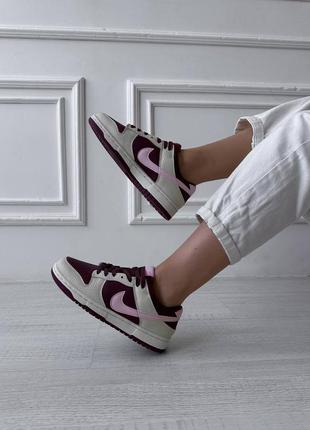 Кроссовки nike sb dunk cherry beige4 фото