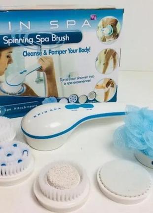 Массажная щетка для тела spin spa brush