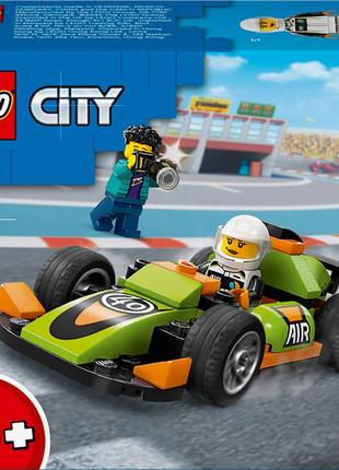 Конструктор lego city зелений автомобіль для перегонів (60399)