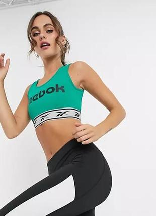 Кроп-топ спортивный reebok топ для тренировок и фитнеса3 фото