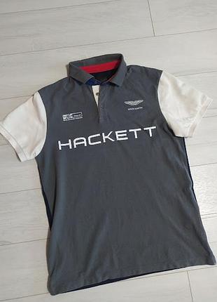 Футболка hackett aston martin racing multi polo gb racing team size l