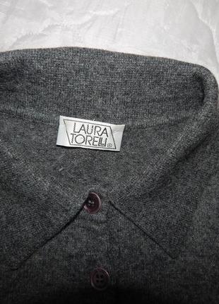 Кофта фірмова жіноча laura torelli lana wool 85% (вовна) р.52-54 029жк (в зазначеному розмірі, тільки 1 шт.)6 фото