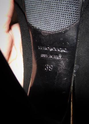 Замшевые туфли vero cuoio италия оригинал размер 39 стелька 24,5 см7 фото