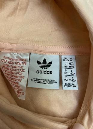 Классная спортивная кофта худи толстовка на флисе adidas оригинал р.146-1525 фото