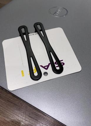 Держатели для волос, заколки доя волос 2 шт черные