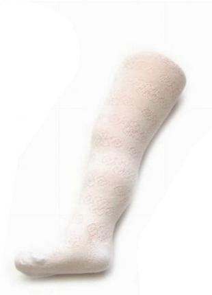 Колготки трикотаж ажурной вязки для девочки be snazzy ra-07-4 080-86 см (9-18 months) белый