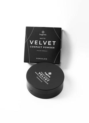 Пудра для лица bogenia velvet matte №105 vanilla ванильный4 фото