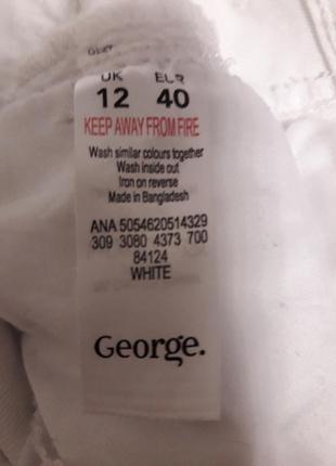 Джинсы белые george 4