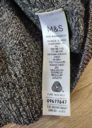 Мужской шерстяной свитер m&amp;s p xl9 фото