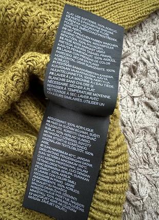 Стильний жіночий вкорочений светр h&m колір хакі, розмір s7 фото