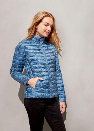 Куртка демисезонная водоотталкивающая и ветрозащитная для женщины esmara 357760 синий2 фото