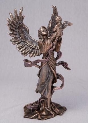 Статуэтка veronese "рождения ангела" 22 см коричневый1 фото