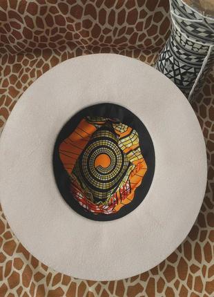 Крафтовая шляпа змея, уникальная в стиле бохо, этно, стильная 100% шерсть9 фото