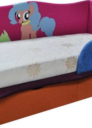 Дитяче ліжко з матрацом ribeka поні 1 для дівчаток (08k01)