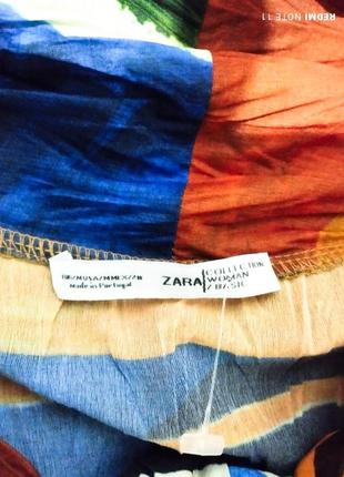 Эффектное платье оверсайз в яркий принт успешного испанского бренда zara7 фото