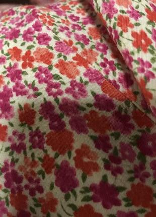 Платье розовое миди в цветочный принт вискоза под zara5 фото