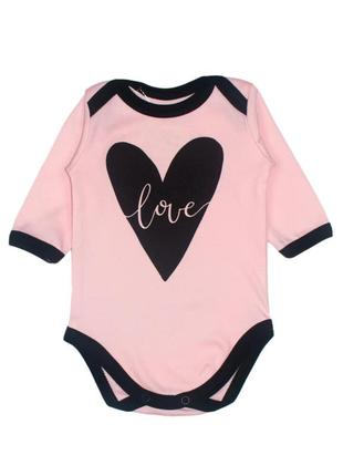 Боді дитячий рожевий love tm mishka