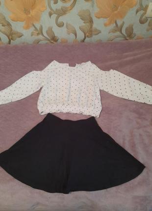Костюм (блузка+юбка)1 фото