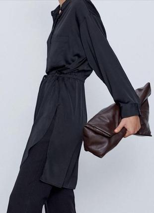 Черная туника zara2 фото