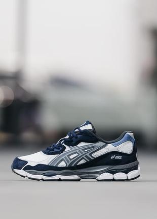 Мужские кроссовки asics gel nyc blue white 40-41-42-43-44-45