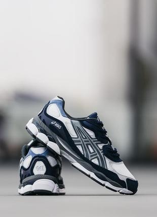 Мужские кроссовки asics gel nyc blue white 40-41-42-43-44-454 фото