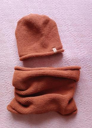 Набор шапка шарф
