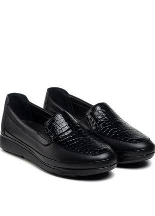 Туфли женские черные кожаные 979тz
