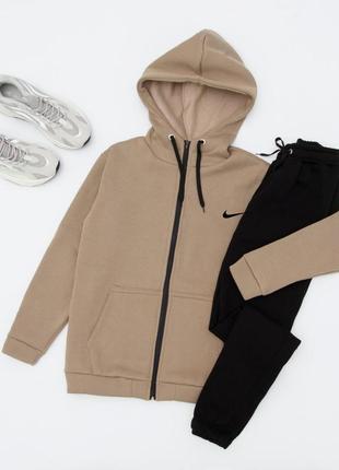На флисе! теплый спортивный костюм nike зима