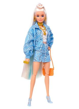 Лялька barbie екстра білявка з пучком на розпущеному волоссі (hhn08)