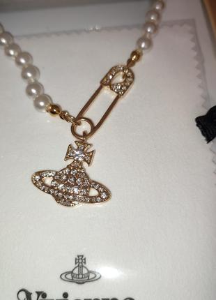 Vivienne westwood колье овьен вествуд подвеска ожерелье1 фото