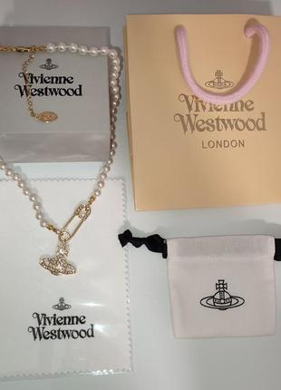 Vivienne westwood колье овьен вествуд подвеска ожерелье2 фото